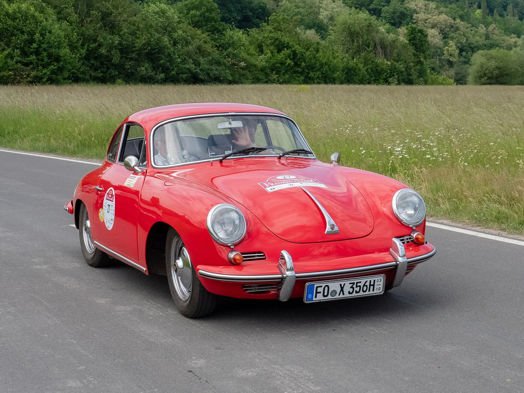 Source photograph of a 356 Coupe