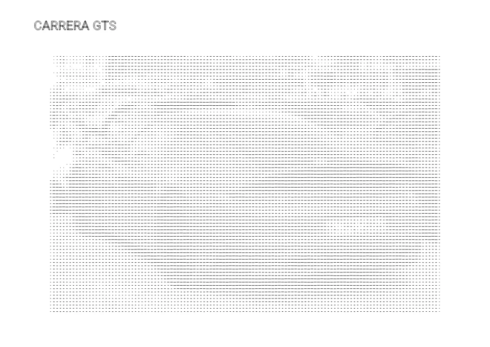911 Carrera GTS pen drawing