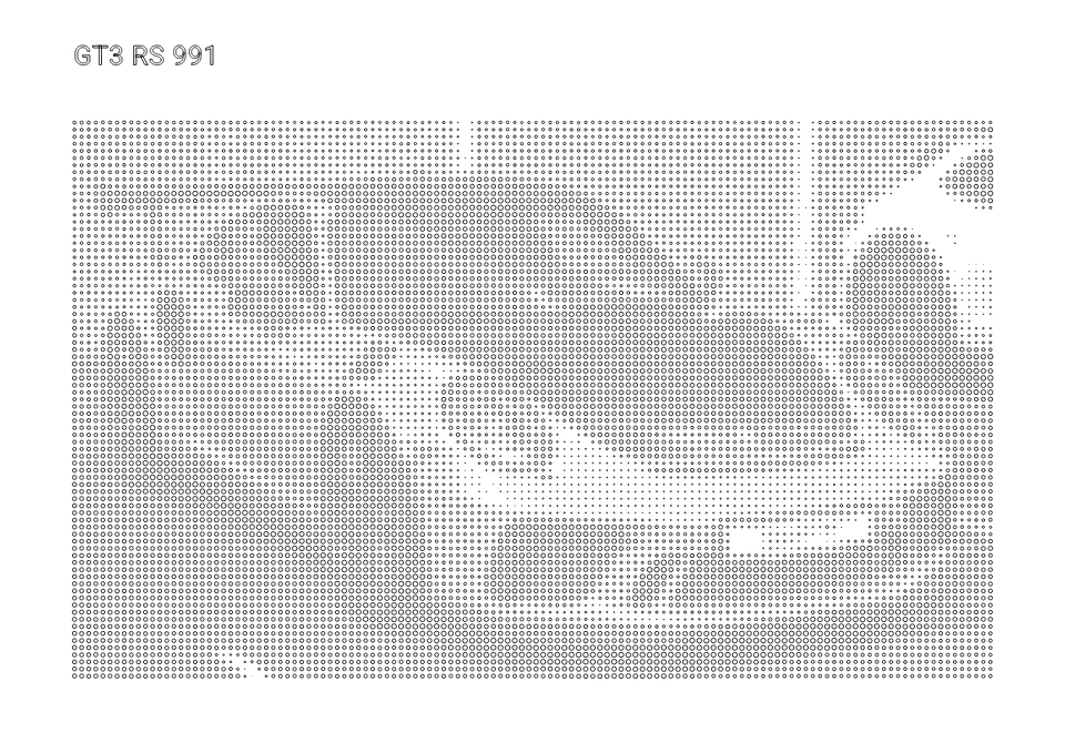 911 GT3 RS pen drawing