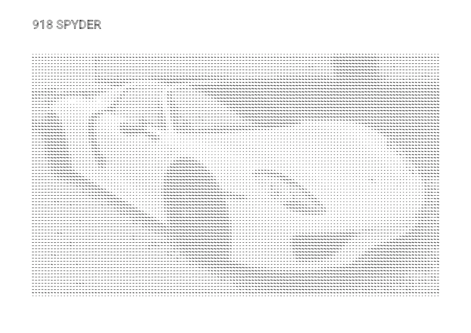 918 Spyder pen drawing