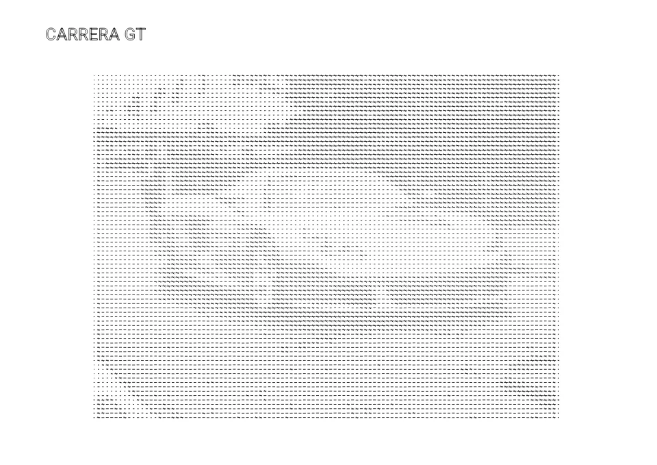 Carrera GT pen drawing