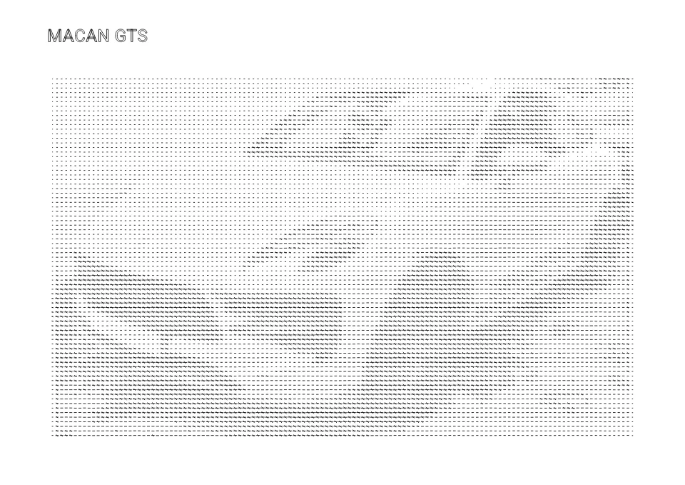 Macan GTS pen drawing