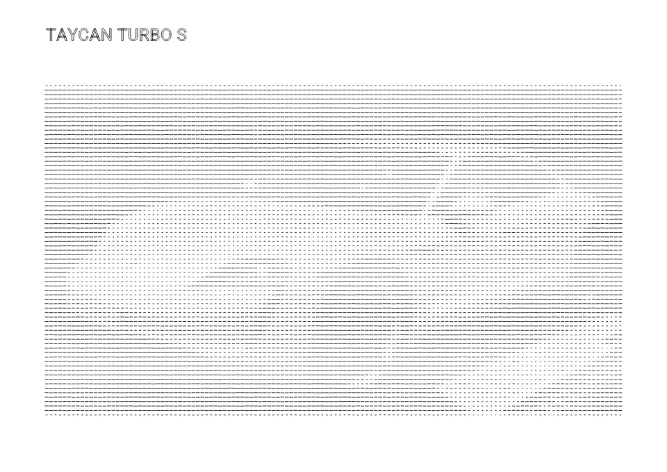 Taycan Turbo S pen drawing