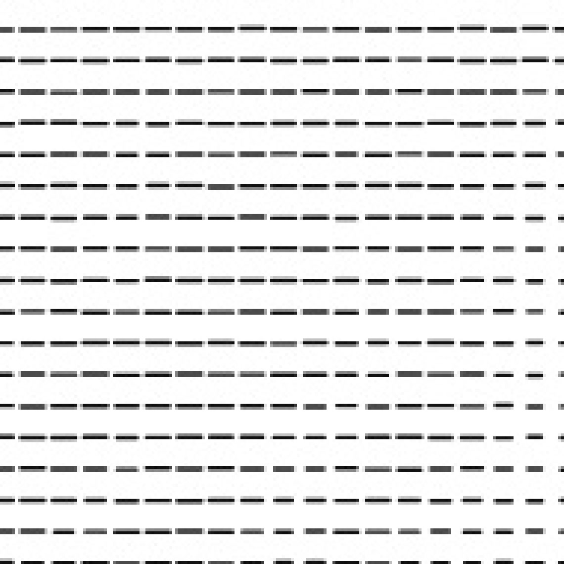 A true magnified crop showing the individual black dash marks